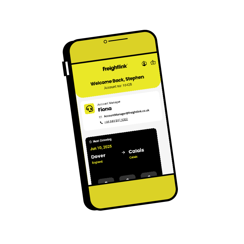 Бронирование через приложение для смартфонов Freightlink